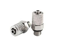 5 uds Mini Micro conector de tubería neumática manguera 3mm 4mm 5mm 6mm rosca macho M3 M4 M5 M6 cobre recto/codo conector rápido(Hose OD 4mm - M3,PC)