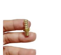 5 uds Mini Pagoda accesorios de tubería de latón rosca macho M4 M5 M6 latón 3mm 4mm 5 6mm manguera de púas tubo de cuero conector de tráquea(M8x1.25 to 10mm)