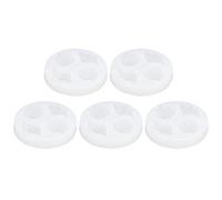 5 uds molde de silicona Concha espejo DIY adornos para manualidades molde para decoración de funda de teléfono