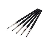 5 uds moldeadores de arcilla para esculpir, Flexible, de tamaño pequeño, punta de goma, bolígrafo moldeador, herramientas de limpieza, pinceles de pintura, herramientas de tallado