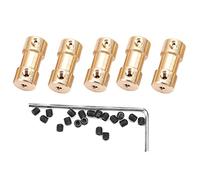 5 uds. Motor eje de cobre acoplamiento acoplador manga conector adaptador junta transferencia hierro níquel modelos barcos robots 3mm 4mm