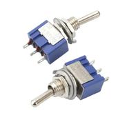 5 uds MTS-102 interruptores de palanca en miniatura SPDT ON-ON 6A 125VAC de 3 pines(70A)