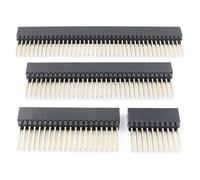 5 uds paso de 2,54mm PC104 20 40 64 80 Pin 2x10 2x20 2x32 2x40 conector de enchufe hembra recto de doble largo(64P (2x32P))