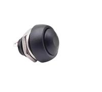 5 uds PBS-33B autoreinicio autobloqueo DIY 12mm interruptor de botón momentáneo 2 pines 1A DC12V 7 colores(Black Reset,100PCS)
