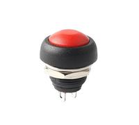 5 uds PBS-33b PBS-33A 12mm redondo impermeable momentáneo/interruptor de botón de bloqueo automático negro/rojo/verde/amarillo/azul(Black,H 28mm Self locking)