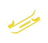 5 Uds Pegatinas De Coche Van Calcomanías De Vinilo Accesorios De Bricolaje Para Automóviles(Glossy Yellow)