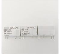 5 uds pequeño relé de potencia Hf49fd-005-1h12 Hf49fd 012-1h2 024-1h12 Dc5v 12v 24v(HF49FD-012-1H12)
