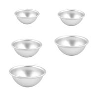 5 uds práctico molde for postres hojalata for hornear pasteles molde for repostería bola de nieve Mochi bola de aluminio 3D