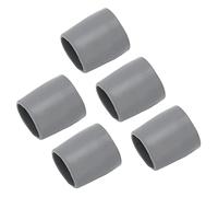 5 Uds Puntas de Muleta, Puntas de Repuesto de 28mm para Muletas Punta de Caña de Goma Gruesa Caña de un Solo ángulo Buen Agarre Bastón Estable Bastón de Pie(gris)
