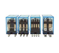 5 uds relé de potencia MY2NJ MY3NJ MY4NJ 8/11/14 PIN AC/DC 220V/110V/380V/6V/12V/24V/36V contacto bobina cobre(Hh53p My3nj 11pin,6VDC)