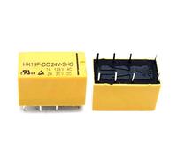 5 uds relés HK19F-DC3V DC5V DC9V DC12V DC24V-SHG 8PIN 1A/125VAC 2A/30VDC(HK19F-DC24V-SHG)