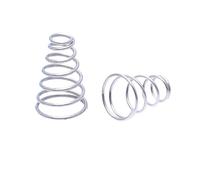 5 uds Resortes cónicos de acero inoxidable de 0.7mm de diámetro de alambre, resortes de compresión helicoidales cónicos amortiguadores, 0.7 * 10 * 15 * 20mm