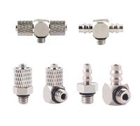 5 uds rosca macho pequeña M3 M4 M5 M6-tubo de aire OD 3mm 4mm 6mm conector de tubo neumático tornillo a través de ajuste rápido/codo(A-M5,WX-BTPL)