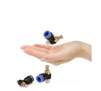 5 uds SL 4 6 8 10 12mm conexión rápida conector neumático M5 "1/8" 1/4 "3/8" 1/2 válvula reguladora de velocidad del aire válvula de acelerador(SL4-M5)