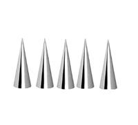 5 Uds Tubo Cónico Cono Rollo Espiral Moldes For Croissants Crema Cuerno Molde Pastelería