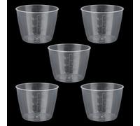 5 Uds Vaso Medidor, Tazas Medidoras de Arroz, 160ml Plástico Taza Medidora, Taza para Olla Arrocera, Transparente de Tazas Graduadas de Alimentos PP, para Cocina Ingredientes Secos y Líquidos Medición