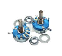 5 uds WH5-1A 10k 100K 47K 22K 4,7 K 1M 470K 220K 470R 1K ohm potenciómetro de carbono cónico giratorio de eje redondo de 3 terminales(1M Ohm)