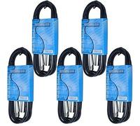 5 unidades 10 ft pies macho a hembra cable de micrófono XLR de 3 pines micrófono Cable de audio