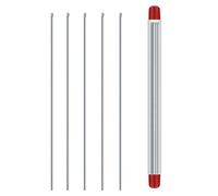 5 unidades de aguja de señuelo - Aguja de cebo para dispositivo de 13 cm con cola plegable | Juego de agujas vacías de acero inoxidable | Para el rigging con | Sugerencia de rumina para precisión