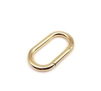 5 Unidades de Anillo Redondo Ovalado de Resorte, Bolso de Cuero Que se Puede Abrir, Hebilla de Correa for Bolso, Llavero Colgante, Cierre a presión, mosquetón(Light Gold,Inner Wide 40mm)