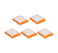 5 unidades de cartucho de filtro de aire plano para motor de carburador, componente de control industrial con PU y fibra de algodón, alta transpirabilidad y protección contra el