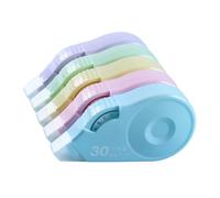 5 unidades de gran capacidad corrector de cinta correctora portátil White Out Correction Tape School Office Supplies