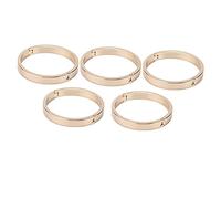 5 Unidades de mosquetones Redondos de aleación Duradera con Cierre a presión, Anillos de encuadernación Sueltos en Espiral para Cuadernos de Notas con Cierre Suave, Ideales para (55 mm Exterior, 50