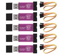 5 unidades de programación ST Link V2 Mini STM8 STM32 emulador descargador con cable (color aleatorio)