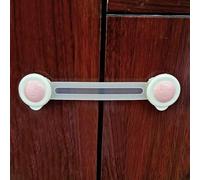 5 unidades de seguridad infantil para bebés sin taladrar, cerradura de puerta de bebé, bloqueo de cajón, fácil instalación en armarios y cajones para armarios, cajones, horno, frigorífico, asiento de inodoro Rosa Smiley