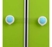 5 unidades de seguridad infantil para bebés sin taladrar, cerradura de puerta de bebé, bloqueo de cajón, fácil instalación en armarios y cajones para armarios, cajones, horno, frigorífico, asiento de inodoro Oso azul.