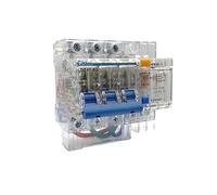 5 unidades DZ47LE-63, interruptor diferencial automático de corriente residual, transparente, tipo C, 63 A, protección contra sobrecorriente(6 Years,3P N)