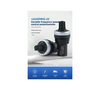 5 Unidades LA42DWQ-22 Potenciómetro Rotativo de Precisión con Perilla y Interruptor de Resistencia de 22 mm de Diámetro, 5K