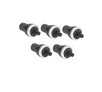 5 Unidades LA42DWQ-22 Potenciómetro Rotativo de Precisión con Perilla y Interruptor de Resistencia de 22 mm de Diámetro, 5K