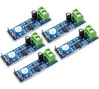 5 unidades LM386 Módulo Amplificador de Audio 200 Veces 5V-12V Entrada 10K Resistencia