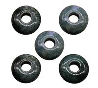 5 unidades/lote de 8 x 14 mm, 5 mm, piedra redonda natural, cuentas sueltas de cristal para hacer joyas, accesorios de gran agujero a granel para adultos, sueltos para hombres, pulseras de piedra