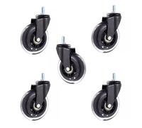 5 unidades/lote de rodillos 4 pulgadas con tornillo M8/M10 poliuretano, rueda hielo, electroforesis, equipo entretenimiento, patinete, universal/rueda silenciosa freno(M10x15mm-5pcs,Brake wheel)