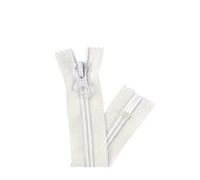 5 unidades, n.° 5, cremallera de nailon, diseño de extremo cerrado, cremallera corta multicolor, adecuada para bolsillos y otros accesorios de costura.,Blanco,20 cm