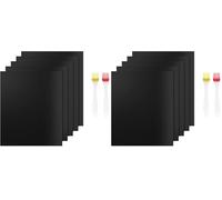 5 unidades Plancha Barbacoa, Papel de Horno Reutilizable Alfombrilla Barbacoa Antiadherente BBQ Mat accesorio para barbacoa de carbón, parrilla eléctrica, horno 40 x 33 cm (Paquete de 2)