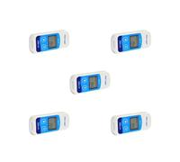 5 unidades RC-5 LCD Display USB Temperatura Data Logger Recorder Sensor Externo - Azul