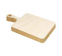 5 Unidades Tabla De Cortar Madera Con Mango Para Alimentos Y Manualidades