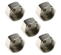 5 unids 1/2 "hembra tubo accesorios de tubería tapón de acero inoxidable tapón de tope de tubo conectores de extremo cubierta para taponar enchufes