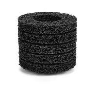 5 Unids 100mm 60 # Poly Strip Wheel Disc Abrasive Angel Grinders Herramienta Limpia para la Eliminación de óxido / Pintura / Escamas - negro