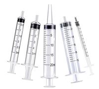 5 unids 1ml 3ml 5ml 10ml 20ml jeringas de plástico jeringa de medición sin aguja jeringas reutilizables calostro estéril para laboratorio científico dispensación de medicina para bebés líquido medición riego alimentación de mascotas