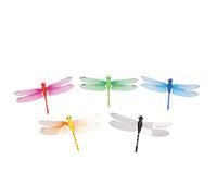 5 unids 8 cm 3D Artificial libélulas imán de nevera para el hogar Navidad decoración de la boda, colores al azar