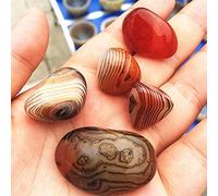 5 UNIDS AAAA HERMOSO CRISTAL CRISTAL CRISTAL CRISTAL ROJO RED AGATE CRISTAL PULIDO PULIDO ORIGINAL DE PIEDRA CRISTAL JOYERÍA DE MODA AGUA-20mm - 22mm_5pcs