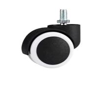 5 unids/lote 2 pulgadas circlip 11mm/rosca 10mm rueda giratoria silla de oficina jefe clip resorte muebles de PU(Thread-White)