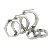 5 unids/lote 304 tuerca de bloqueo hexagonal de acero inoxidable accesorio de tubería M8 M10 M12 M14 M16 M18 M20 M22 M24 M25-M40 paso 1mm 1,5mm hembra métrica(M24x1.5x30x5 5pcs)