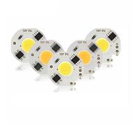 5 Unids/lote 3W 5W 7W 9W12W LED COB Chip Lámpara 220V IC Inteligente No Necesita Controlador Bombilla LED Para Foco De Luz De Inundación Iluminación Blanca Fría/cálida,Blanco Cálido,220V 12W