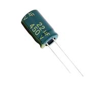5 unids/lote 450V22UF alta frecuencia baja impedancia 22UF 450V 13 * 21mm 20% condensador electrolítico de aluminio RADIAL 22000NF