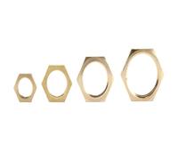 5 unids/lote accesorios de tuerca de seguridad hexagonal de latón 1/8 1/4 3/8 1/2 BS tapa de mango hexagonal de rosca interna(03)